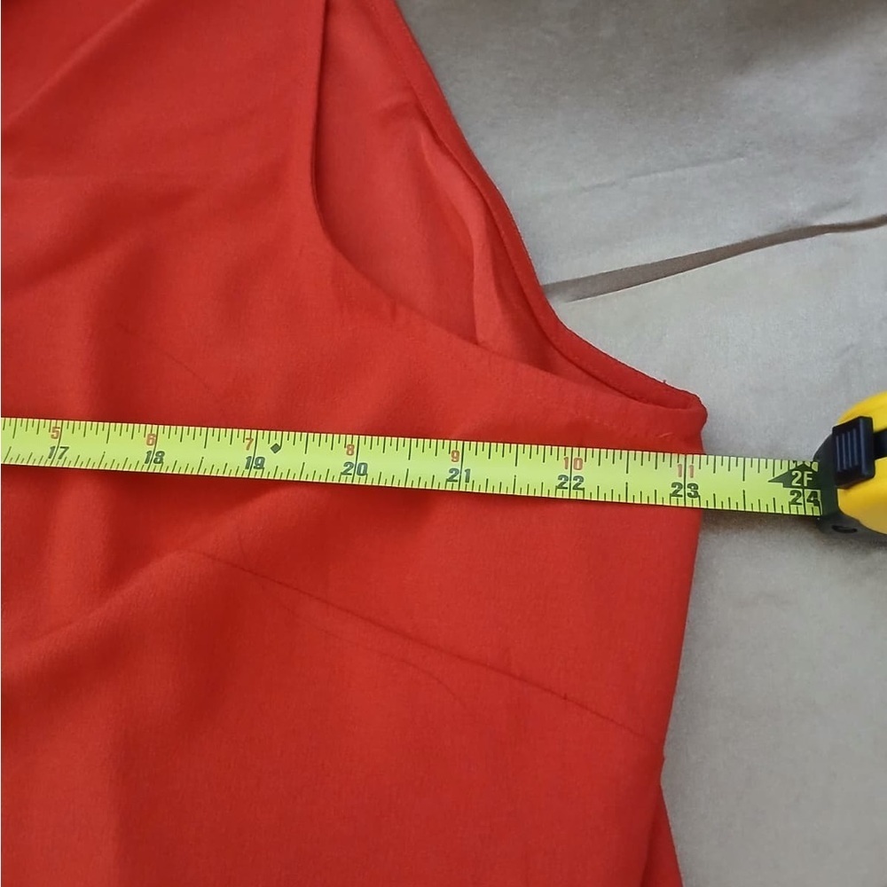 J. Crew Vibrant Red Ruffled Blouse - Picture 2 of 9